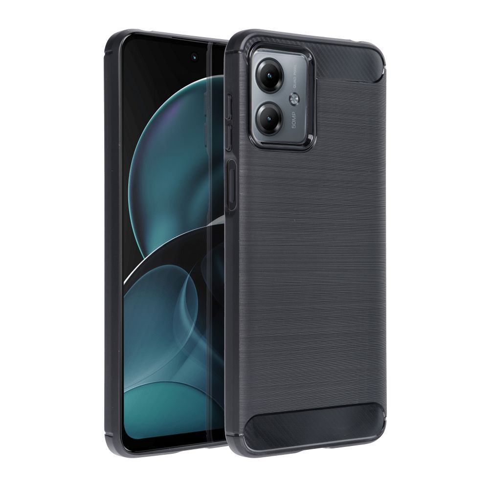 Гръб CARBON за MOTOROLA G14 черен