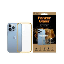 Заредете изображение във визуализатора на галерията – PanzerGlass ClearCase Antibacterial Military Grade Certified Case for iPhone 13 Pro - Transparent Yellow
