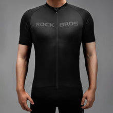 Заредете изображение във визуализатора на галерията – Rockbros 15120002002 short sleeve cycling jersey M - black
