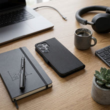 Заредете изображение във визуализатора на галерията – Flip case for Xiaomi Redmi NOTE 17 4G / 5G 4Card RFID anti-theft tech fabric black
