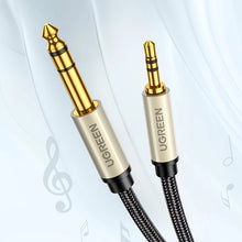Заредете изображение във визуализатора на галерията – Ugreen AV127 10629 audio TRS cable mini jack 3.5mm / jack 6.35mm 3m - gray
