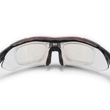 Заредете изображение във визуализатора на галерията – Rockbros 10001 polarizing cycling glasses - black and red
