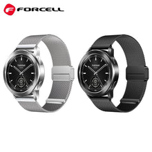Заредете изображение във визуализатора на галерията – FORCELL F-DESIGN FS11 magnetic stailess steel strap for SAMSUNG Watch 22 mm silver
