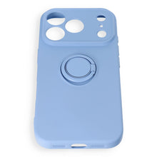 Заредете изображение във визуализатора на галерията – Case for iPhone 18 Pro / 17 Pro Silicone Ring light blue
