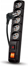Заредете изображение във визуализатора на галерията – Extension cord 5 sockets ACAR F5 5 m black
