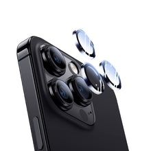 Заредете изображение във визуализатора на галерията – Benks Tempered glass Glass Warrior Lens Protector on camera for Iphone 15 Pro/15 Pro Max (lens 3 pieces) transparent
