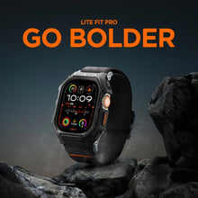 Заредете изображение във визуализатора на галерията – Spigen Lite Fit Pro case with strap for Apple Watch Ultra 1 / 2 (49 mm) - matte black
