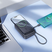 Заредете изображение във визуализатора на галерията – Powerbank Hoco 20000 mAh compatible with MagSafe QC PD 45W Q44A black
