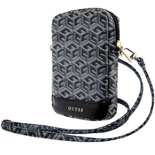Заредете изображение във визуализатора на галерията – Guess Zip GCube Bottom Stripe phone bag - black
