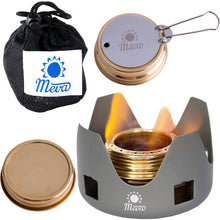 Заредете изображение във визуализатора на галерията – Tourist alcohol stove fueled with ethanol and alcohol MEVA
