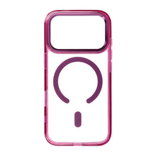 Заредете изображение във визуализатора на галерията – Case for iPhone 18 Pro Max / 17 Pro Max Frame Clear Hybrid Mag Cover compatible with MagSafe dark cherry
