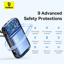 Заредете изображение във визуализатора на галерията – Baseus Qpow Pro+ 10000mAh 22.5W powerbank with built-in USB-C cable and display - black
