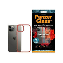 Заредете изображение във визуализатора на галерията – PanzerGlass ClearCase case for iPhone 12 / 12 Pro - transparent and red

