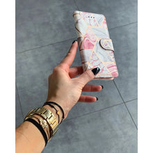 Заредете изображение във визуализатора на галерията – Tech-Protect Wallet case for iPhone 11 - pink and white
