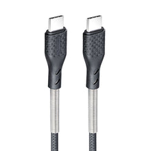 Заредете изображение във визуализатора на галерията – Кабел USB C към USB C Forcell F-Energy QC4.0 PD 5A 100W Carbon 1 m CB-04C - черен – снимка 3
