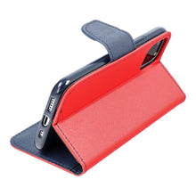 Заредете изображение във визуализатора на галерията – FANCY Book case for IPHONE 17 Pro Max red / navy
