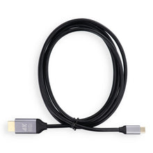 Заредете изображение във визуализатора на галерията – Cable USB C to HDMI Blue Star 4K 60Hz - High Speed, HDR, ARC, Ethernet, AWM, 2m black
