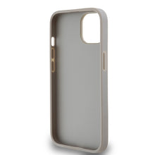 Заредете изображение във визуализатора на галерията – Original Case DKNY hardcase Leather Mono Stripe &amp; Metal Logo DKHCP14SPRTHSLE for Iphone 14/15/13 beige
