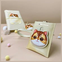 Заредете изображение във визуализатора на галерията – NIMMY card wallet BIG EYED PET 2.0 Cat khaki
