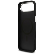 Заредете изображение във визуализатора на галерията – GUESS case for IPHONE 17 Air compatible with MagSafe GUHMP17MP4TSRCMK (PU 4G W/Triangle Logo SL) black
