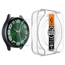 Заредете изображение във визуализатора на галерията – Spigen Glas.tR EZ Fit tempered glass for Samsung Galaxy Watch 6 Classic (47 mm) - 2 pcs.
