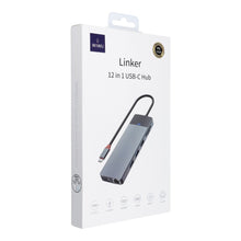 Заредете изображение във визуализатора на галерията – WiWU - HUB 12in1 pro USB3.0x2+USB2.0x2+PD(100W)+USB-C(3.0)+SD/TF(2.0)+HDMIx2(4K30HZ)+VGA (1080P)+LAN (Gigabit)
