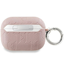 Заредете изображение във визуализатора на галерията – Karl Lagerfeld Monogram Karl &amp; Choupette Head case for AirPods Pro 2 - pink
