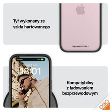Заредете изображение във визуализатора на галерията – Military Grade Certified PanzerGlass ClearCase iPhone 15 Case - Transparent &amp; Black
