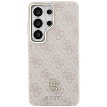Заредете изображение във визуализатора на галерията – GUESS case for SAMSUNG S26 Ultra GUHMS26LP4GRMDEP (4G Rhinestone Round Logo MagSafe) pink
