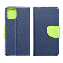Заредете изображение във визуализатора на галерията – FANCY Book case for IPHONE 17 navy / lime
