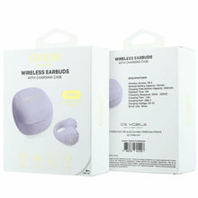 Заредете изображение във визуализатора на галерията – Wireless earphones OWS Guess Mini Classic purple
