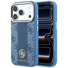Заредете изображение във визуализатора на галерията – Case for IPHONE 18 Pro/17 Pro compatible with MagSafe (Stripe Round and Classic Logos 4G) blue
