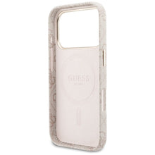 Заредете изображение във визуализатора на галерията – GUESS case for IPHONE 17 Pro compatible with MagSafe GUHMP17L5P4FWMSP (PU FW 4G Script) pink

