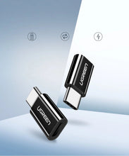 Заредете изображение във визуализатора на галерията – Ugreen adapter micro USB to USB Type C adapter black (30391)
