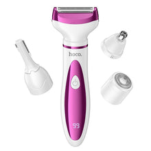 Заредете изображение във визуализатора на галерията – Trimmer and shaver 4in1 Hoco HP80 white and pink
