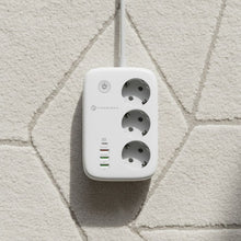 Заредете изображение във визуализатора на галерията – Power strip Forcell F-Energy 3 sockets + USB C 30W + 3 x USB A QC3.0 PD + WiFi Tuya, SmartLife, Alexa 10A 2500W VT-PS03 white
