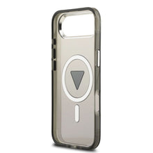 Заредете изображение във визуализатора на галерията – GUESS case for IPHONE 17 Air compatible with MagSafe GUHMP17MHGTMLCGK (IML Gradient W/ Triangle Logo) black
