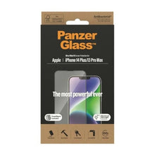 Заредете изображение във визуализатора на галерията – PanzerGlass Ultra-Wide Fit Antibacterial Tempered Glass with Positioner for iPhone 14 Plus / 13 Pro Max

