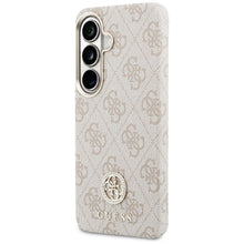 Заредете изображение във визуализатора на галерията – GUESS case for SAMSUNG S26 GUHMS26SP4GRMDEP (4G Rhinestone Round Logo MagSafe) pink
