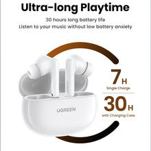 Заредете изображение във визуализатора на галерията – Ugreen HiTune T6 wireless headphones with ANC function + USB-A - USB-C cable - white
