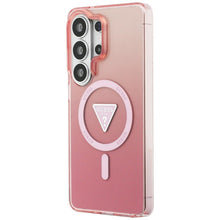 Заредете изображение във визуализатора на галерията – GUESS case for SAMSUNG S26 Ultra GUHMS26LHGTMLCGP (Magnetic IML Gradient Triangle) pink
