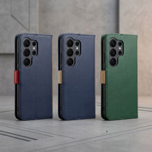Заредете изображение във визуализатора на галерията – Flip case for Xiaomi Redmi NOTE 17 PRO MAX 5G Split Book navy and red
