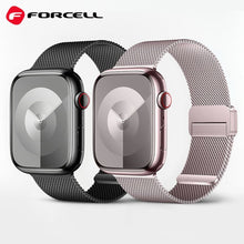Заредете изображение във визуализатора на галерията – FORCELL F-DESIGN FA14 magnetic stainless steel strap for APPLE Watch 38 / 40 / 41 mm black
