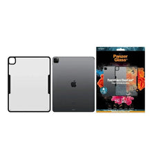 Заредете изображение във визуализатора на галерията – PanzerGlass ClearCase antibacterial case for iPad Pro 12.9" 2018 / 2020 / 2021 - transparent and black

