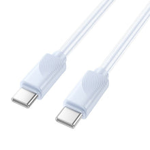 Заредете изображение във визуализатора на галерията – HOCO cable Type C to Type C 3A 60W X114 1 m blue
