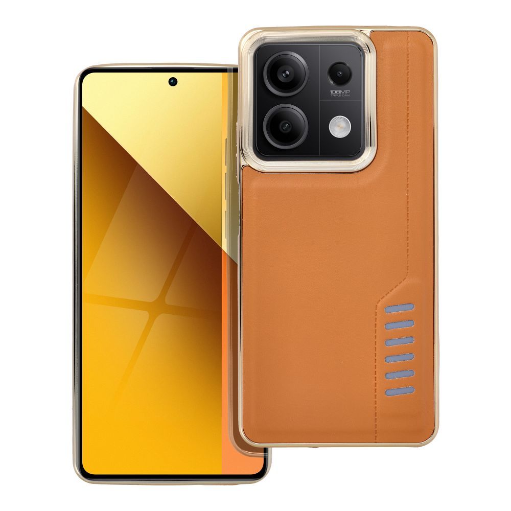 Гръб MILANO за XIAOMI Redmi Note 13 5G кафяв