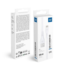 Заредете изображение във визуализатора на галерията – Cable USB A to Micro USB Blue Star 2A 12W 1 m PJ-DG3-A white
