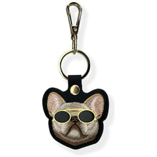 Заредете изображение във визуализатора на галерията – NIMMY case for tracker / keychain GLASSES COOL DOG black
