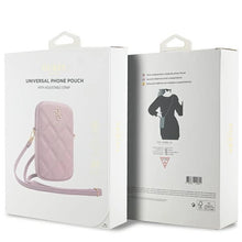 Заредете изображение във визуализатора на галерията – Guess Zip Quilted 4G bag - pink
