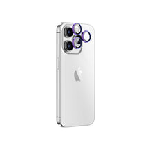 Заредете изображение във визуализатора на галерията – Amazing Thing Tempered glass AR Lens Glass IP15CAM3CGLA on camera for Iphone 15 Pro/15 Pro Max (3 pieces) purple
